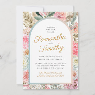 Boho-Hochzeitseinladung Save The Date