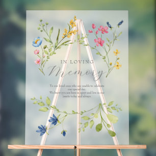 Boho-Hochzeitserinnerung In Loving Memory Acrylschild