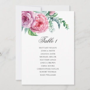 Boho-Hochzeitssitzplan. Boheme-Tischplan Einladung
