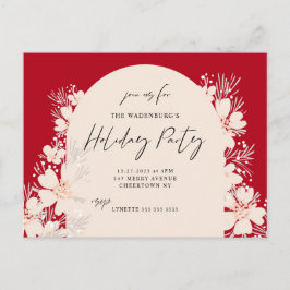 Boho Holiday Party in Desert Red Postkarte