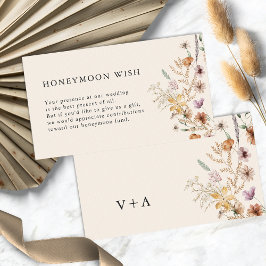 Boho Honeymoon Wish Enclosure Card Begleitkarte