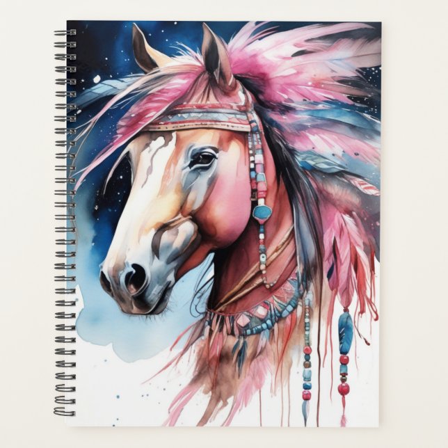 Boho Horse Planner Planer (Vorderseite)