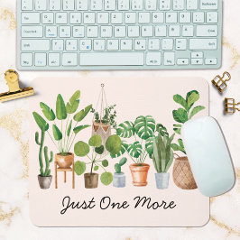 Boho Houseplant Wasserfarben-Gartenangebot Mousepad