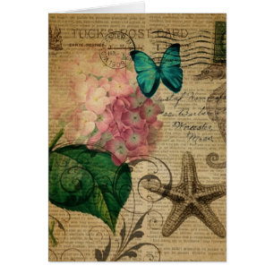 boho Hydrangeaschmetterling Starfish französisches