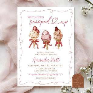Boho Ice Cream Sie wurde Brautparty aufgerissen Einladung