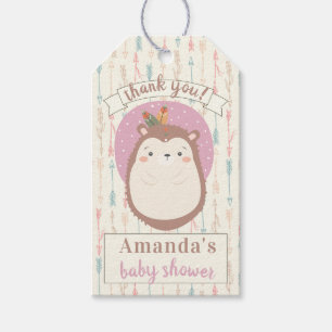 Boho Igel Stamm Pastel Arrow Gender Neutral Geschenkanhänger