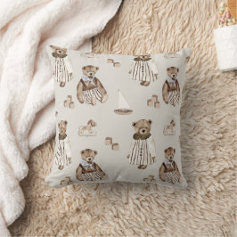 Boho in Neutrals: Baby Bears Kinderzimmer Kissen