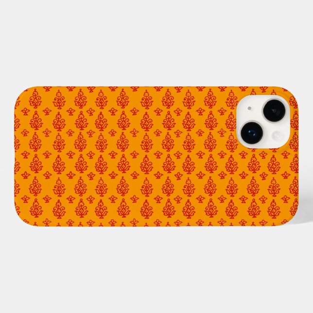 Boho Indien Blockdruck Case-Mate iPhone Hülle (Rückseite (Horizontal))