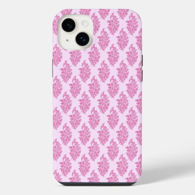 Boho Indien Blockdruck iPhone Hülle (Rückseite)