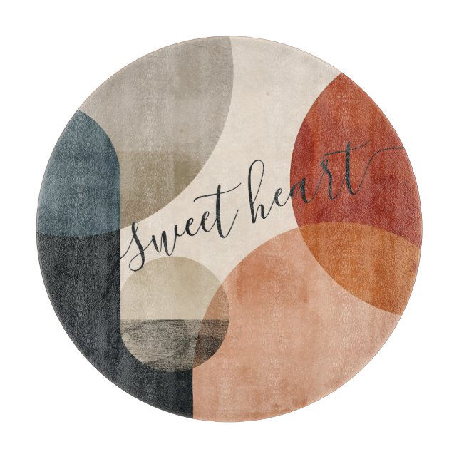 Boho Individuelle Name Schneidebrett (Vorderseite)