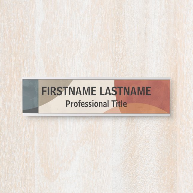 Boho Individuelle Name Türschild (Vorderseite )