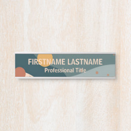 Boho Individuelle Name Türschild