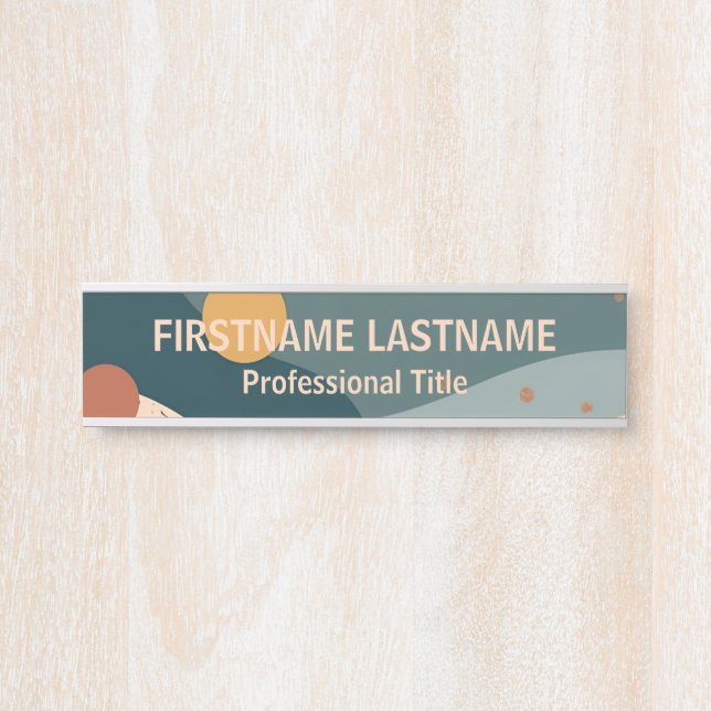 Boho Individuelle Name Türschild (Vorderseite )