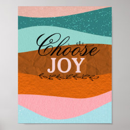 Boho Inspiration und positives Zitat Wall Poster