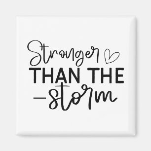 Boho Inspirational "Stronger als der Sturm" Magnet