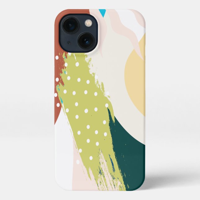 Boho Inspiriert Dotted Abstrakt Phone Case iPhone Hülle (Rückseite)