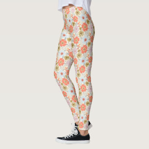 Boho Inspirierte Blumenmuster - Leggings