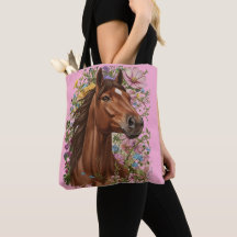 Boho-inspiriertes Kastanienbraunes Pferd