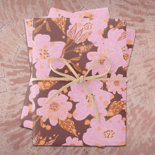 Boho Jeden Anlaß Floral 3 Pack Packpapier Geschenkpapier Set