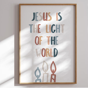 Boho Jesus ist das Licht des Weltposters Poster