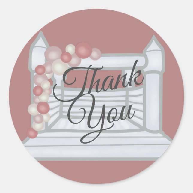 Boho Jump Bounce Trampolin Runder Aufkleber (Vorderseite)