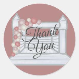 Boho Jump Bounce Trampolin Runder Aufkleber