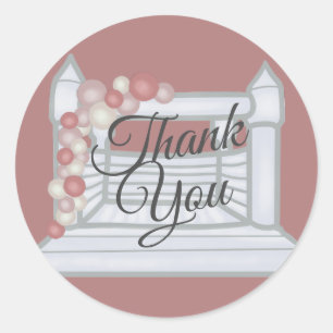 Boho Jump Bounce Trampolin Runder Aufkleber