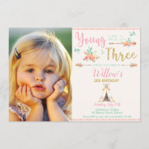 Boho junges wildes und 3. Mädchen-Foto des