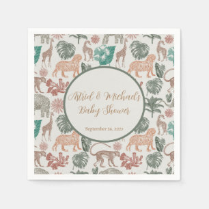 Boho Jungle Safari Baby Dusche Serviette