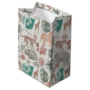 Boho Jungle Safari Mittlere Geschenktüte