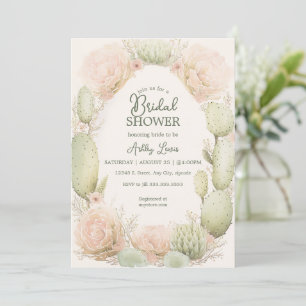 Boho-Kaktus, Brautparty, Blumenkaktus Einladung