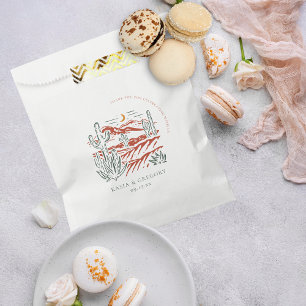 Boho Kaktus Wüste Hochzeitsgunstbeutel Geschenktütchen