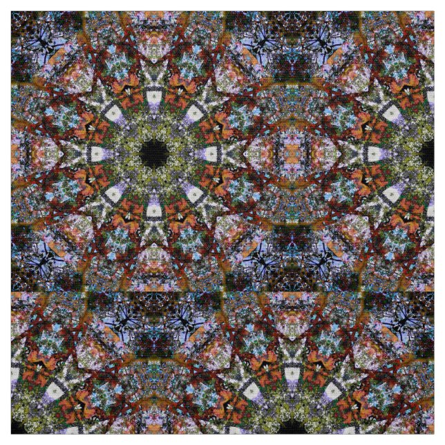 Boho Kaleidoskop Mandala Moderne Hippie Stoff (Muster)