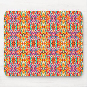 Boho-Kaleidoskop-Muster Mousepad