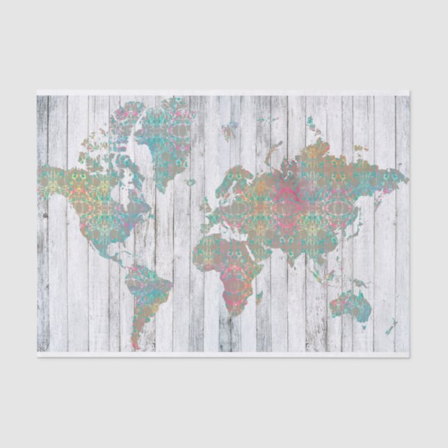 Boho Karte II Seidenpapier (Vorderseite)