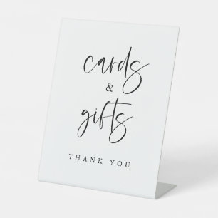 Boho Karten und Geschenke Tischschild Hochzeit Sockelschild