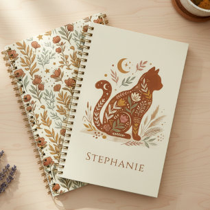 Boho-Katzen-Planer – Himmlisches Katzen-Geschenk Planer