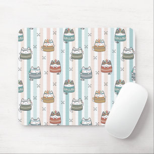  Boho-Katzen Tribal-Muster  Mousepad