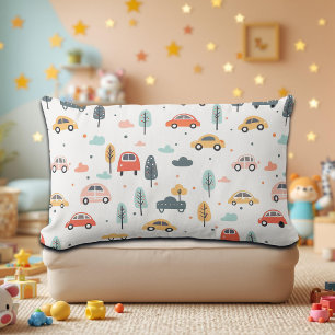 Boho Kids Cars, Trees & Clouds Muster Lendenkissen