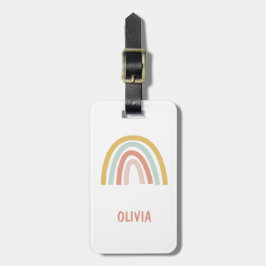 Boho Kids Rainbow Personalisiert Gepäckanhänger