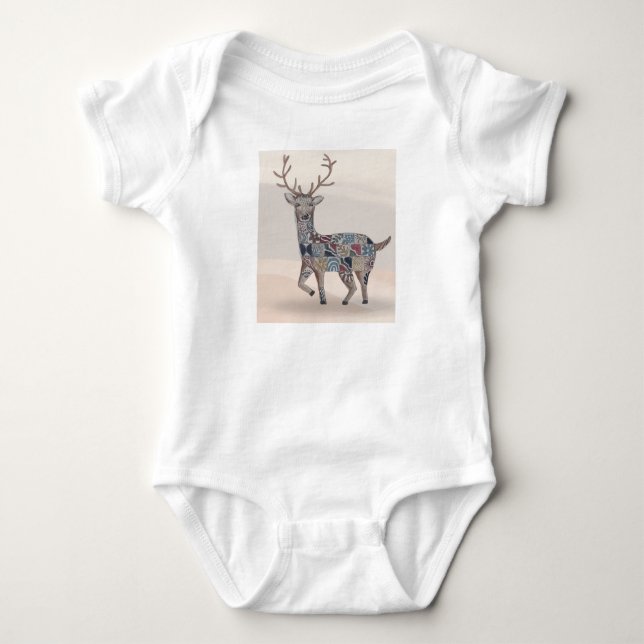 Boho Kinderzimmer Art Baby Romper / Bodysuit Strampler (Vorderseite)