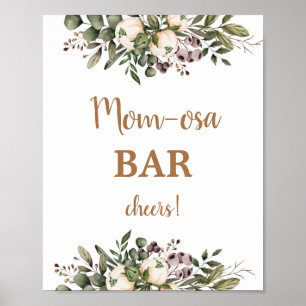 Boho-Kinderzimmer-Baby-Shower-Momosa-Bar-Schild Poster