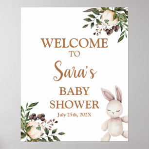 Boho-Kinderzimmer-Baby-Shower-Willkommensschild Poster