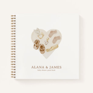 Boho Kinderzimmer Chic Baby Dusche Budget Gästebuc Notizbuch