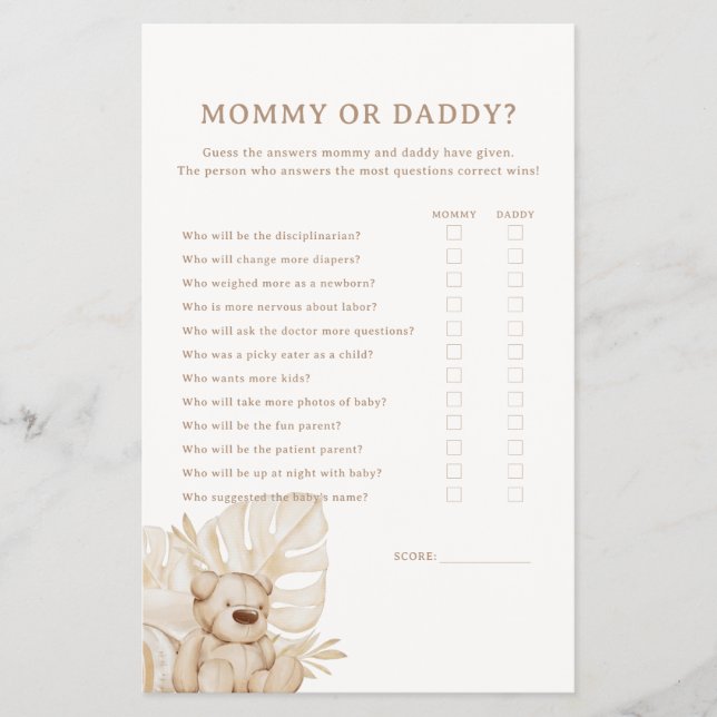 Boho Kinderzimmer Chic Baby Shower Mommy oder Dadd Flyer (Vorne)