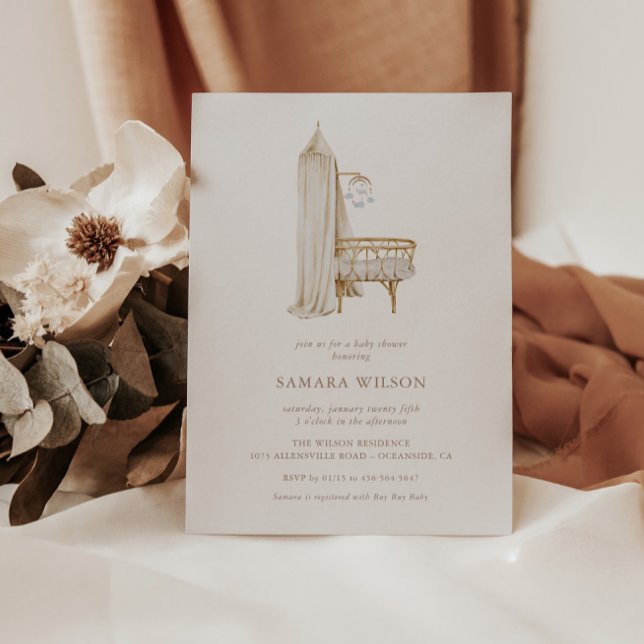 Boho Kinderzimmer Chic Boy Baby Shower Einladung (Von Creator hochgeladen)