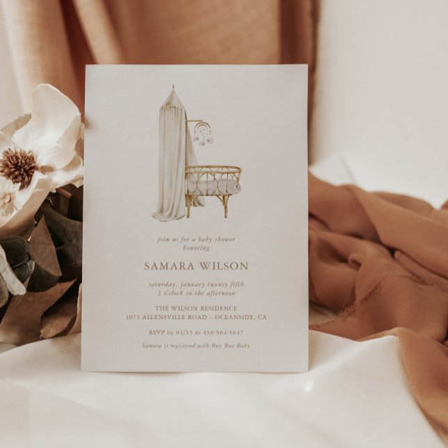 Boho Kinderzimmer Chic Girl Babydusche Einladung (Von Creator hochgeladen)