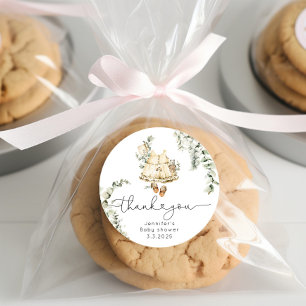 Boho Kinderzimmer Girl Outfit Danke Runder Aufkleber