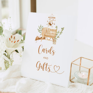 Boho Kinderzimmer Karten und Geschenke Sockelschild
