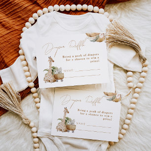 Boho Kinderzimmer Modernes elegantes Baby-Dusche-D Begleitkarte